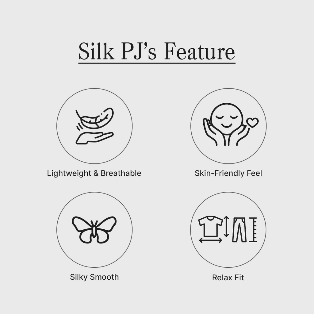 Women's Premium Silk Pajama Set in White - 2-Piece Sleepwear